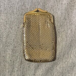 Whiting & Davis Gold Mesh Cigarette Holder Clutch